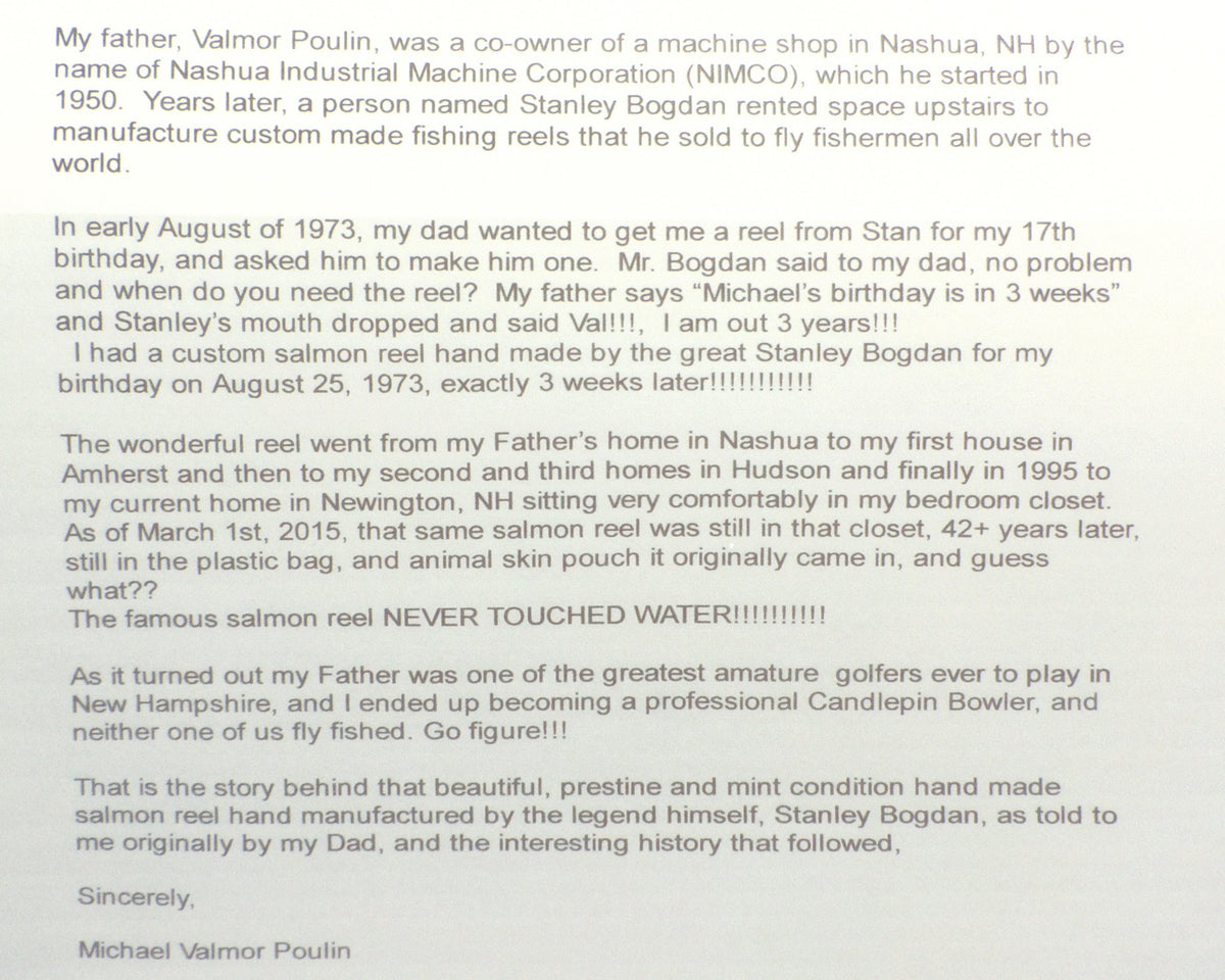 Bogdan Model 0 Fly Reel - Mint RHW