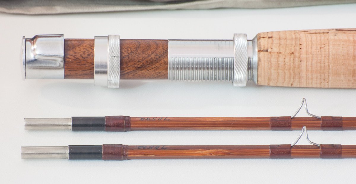 Orvis Wes Jordan 8' 2/2 7wt Bamboo Rod with Leather Tube