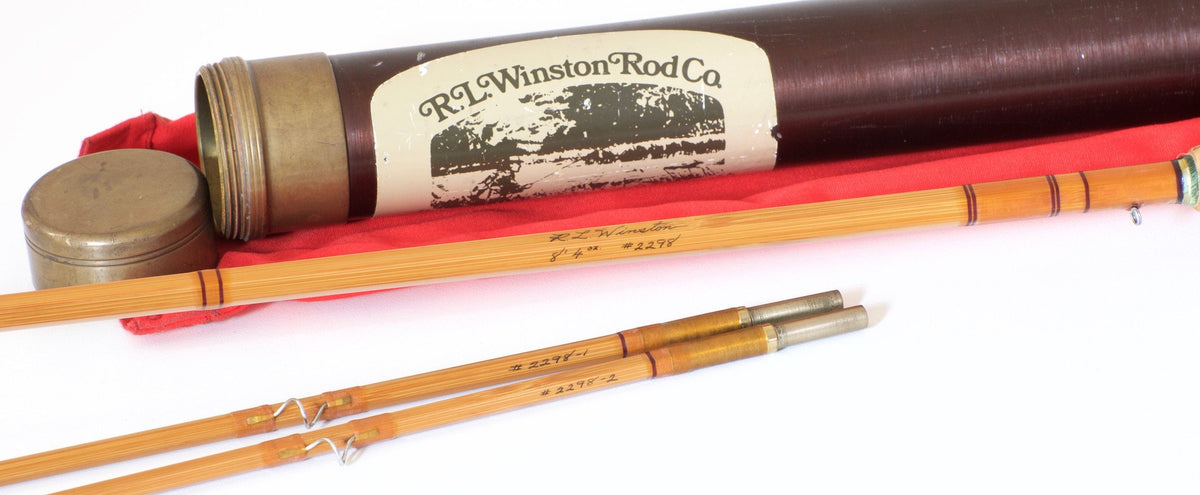R.L. Winston Bamboo Fly Rod 8' 2/2 #5 - handle grip and reel seat detail