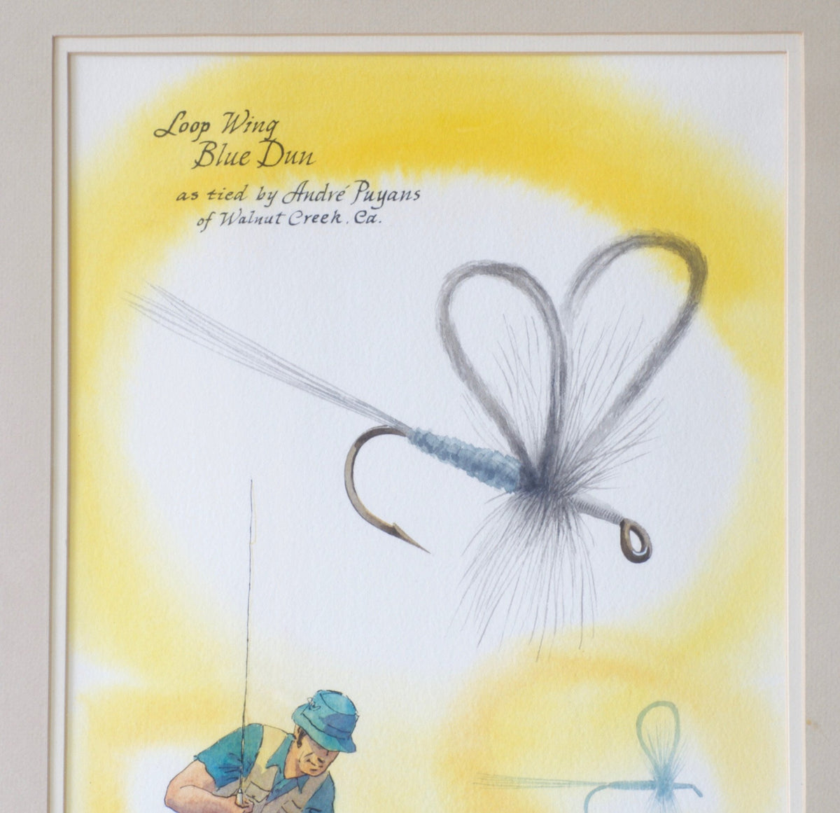 Eddy, Bob -- "Loop Wing Blue Dun" Watercolor