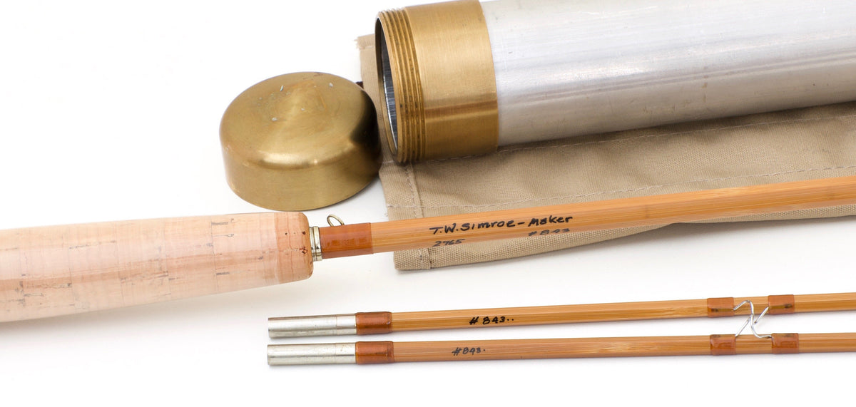 Simroe, Ted -- 7 1/2' 5wt Bamboo Rod (New) - handle grip and reel seat detail