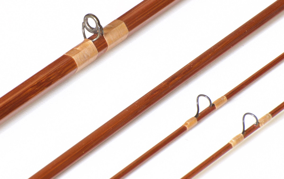 antique bamboo fishing pole 6 sided Wright & McGill / Old Faithful Rod Co. "True Action" 8'6 Bamboo Rod