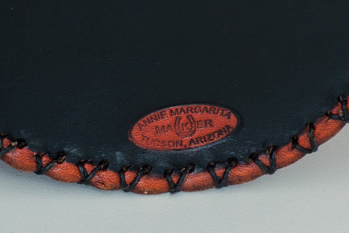 Annie Margarita Leather Reel Case - "Grizzly" 