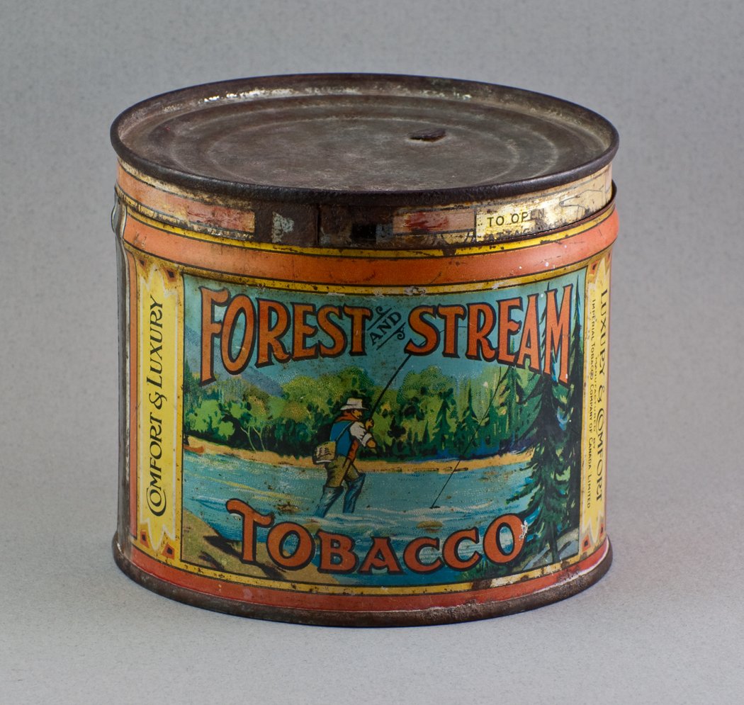 Forest and Stream Tobacco Tin - Round