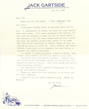 Gartside, Jack - Fly and Ephemera Collection 