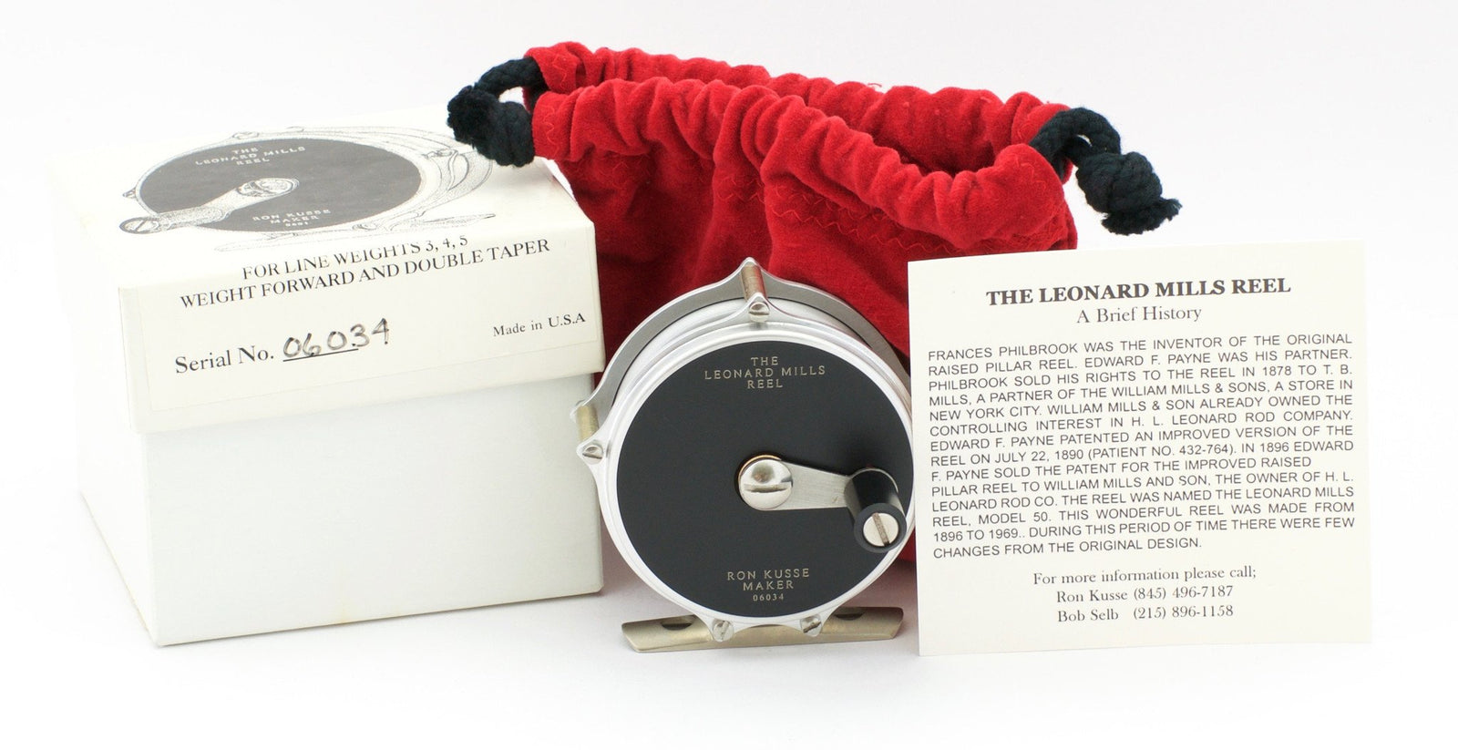 Ron Kusse Leonard Mills Model 50 fly reel 