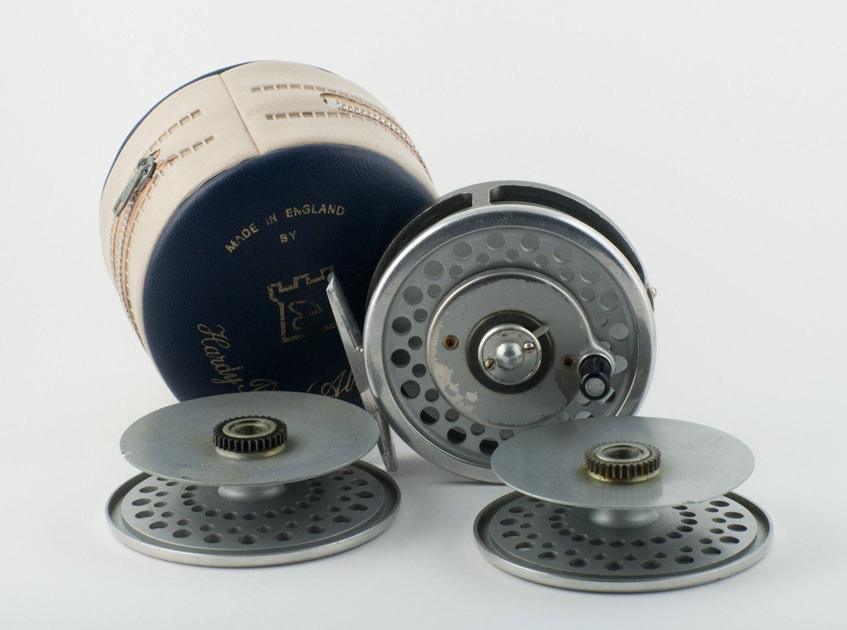 Hardy Marquis Multiplier #6 fly reel with two spare spools