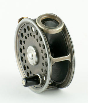 Hardy St. George Fly Reel 3" and spare spool - with leather cases! 