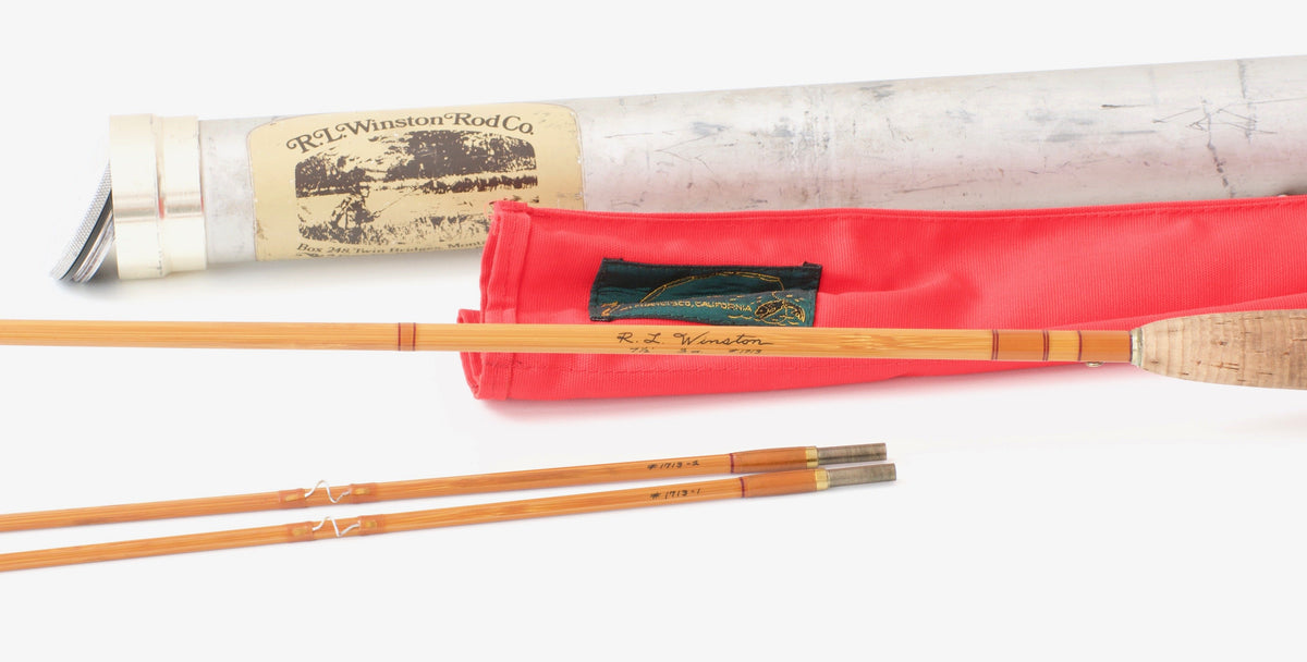 R.L. Winston Bamboo Rod (Morgan-Era) 7'6" 2/2 #4/5 - ferrules and tips detail