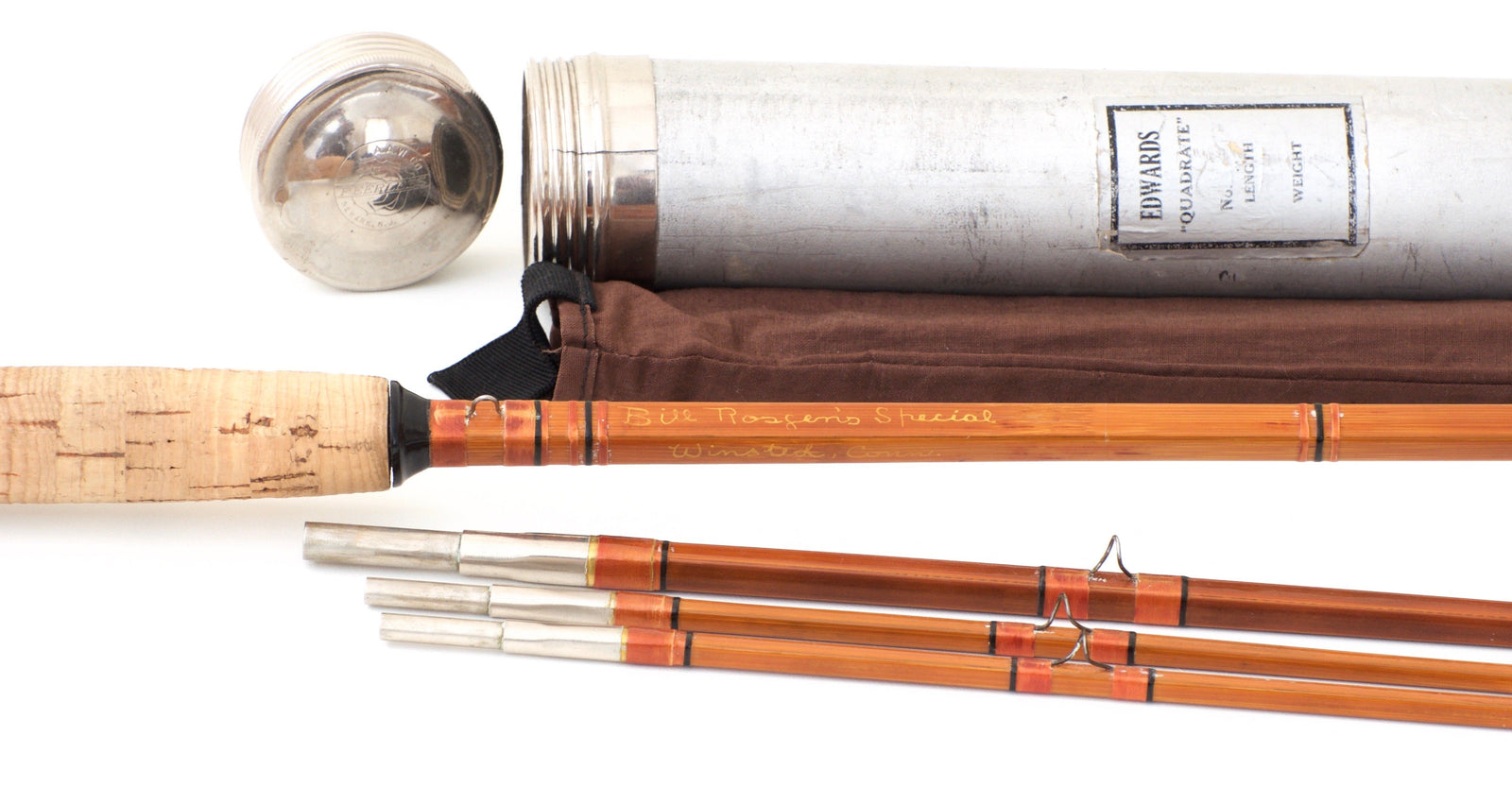 Edwards Quadrate - Bill Rosgen's Special 9' 2/2 5-6wt Bamboo Rod