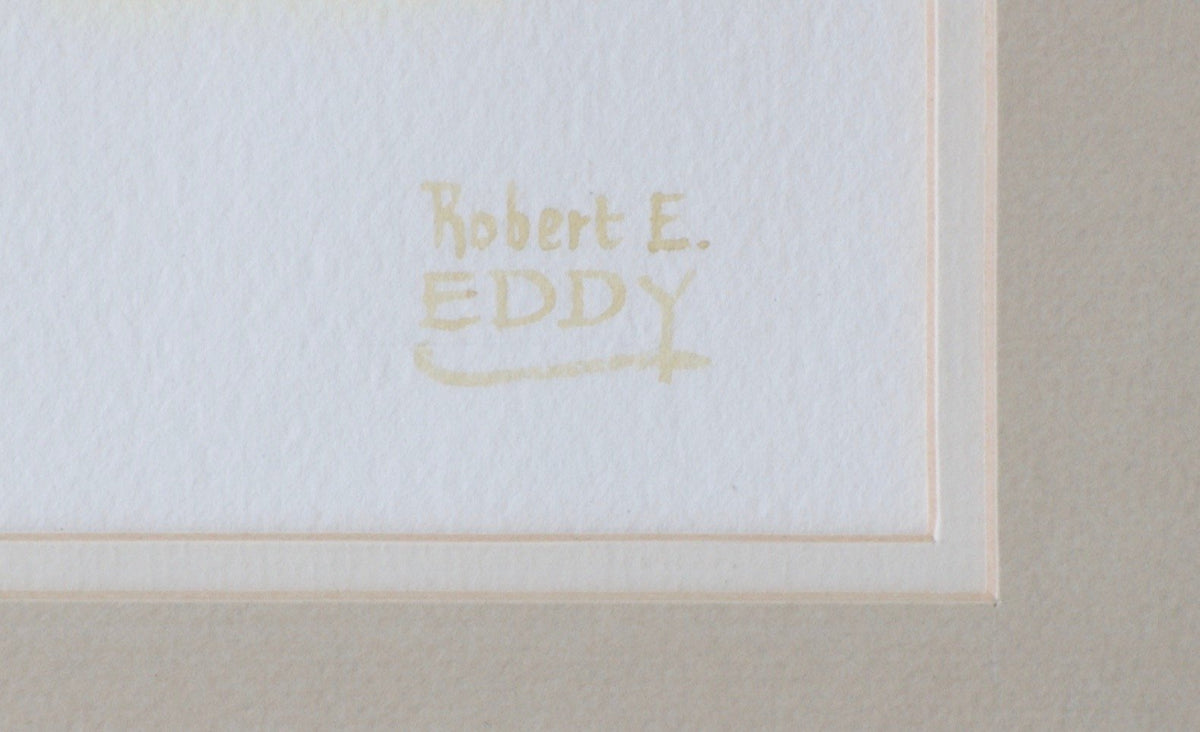 Eddy, Bob -- "Loop Wing Blue Dun" Watercolor 