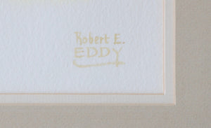 Eddy, Bob -- "Loop Wing Blue Dun" Watercolor 