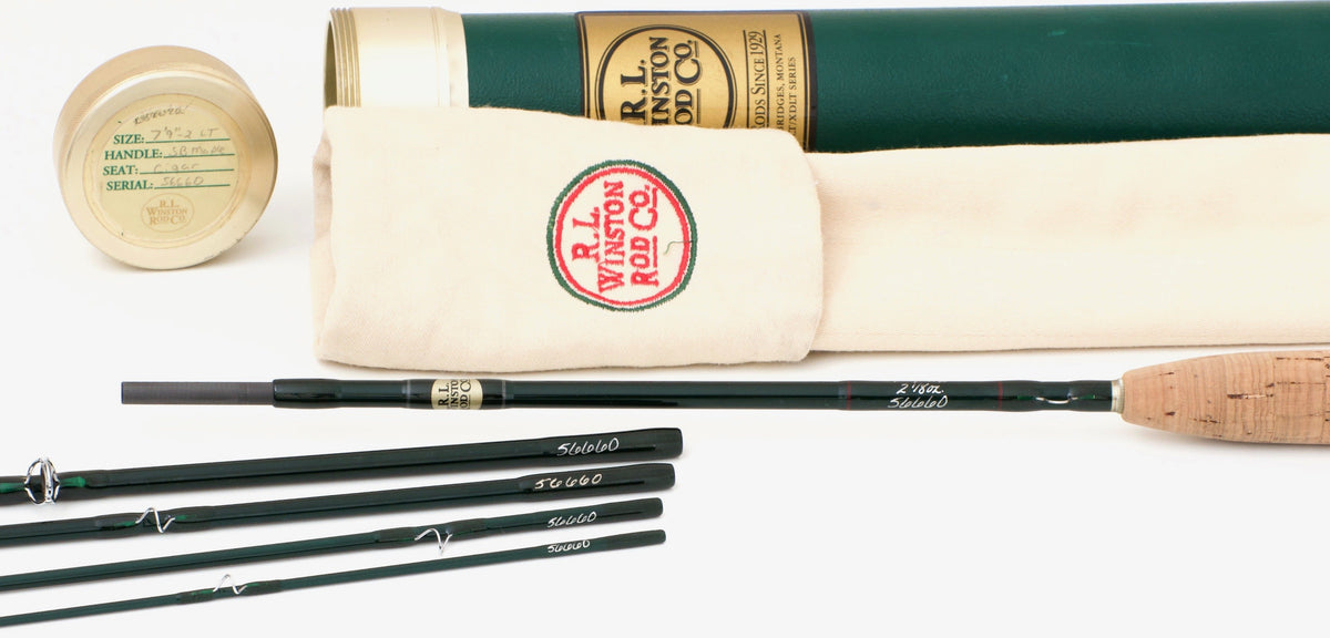 Winston, R.L. -- LT 7'9 5pc. 2wt Graphite Fly Rod - handle grip and reel seat detail