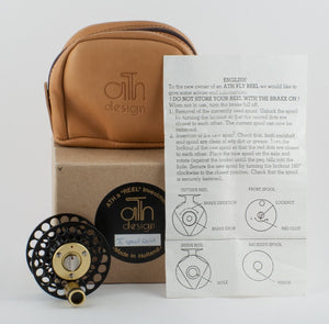 Ari 't Hart F1 Traun fly reel (gold) with spare spool