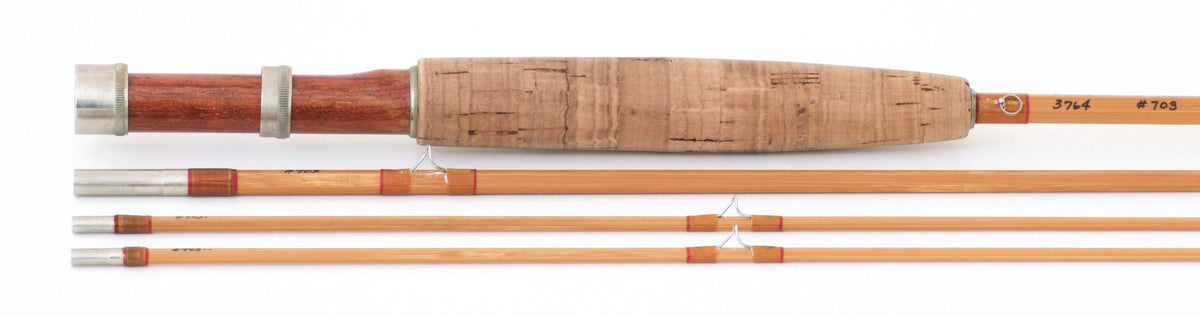 Simroe, Ted -- 7'6 4wt Bamboo Rod - maker signature and rod markings