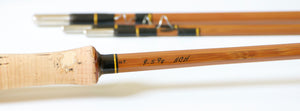 Phillipson Premium Bamboo Rod 9' 3/2 7wt - rod sections with guides and wraps