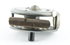 Hardy St. George Fly Reel 3" and spare spool - with leather cases! 