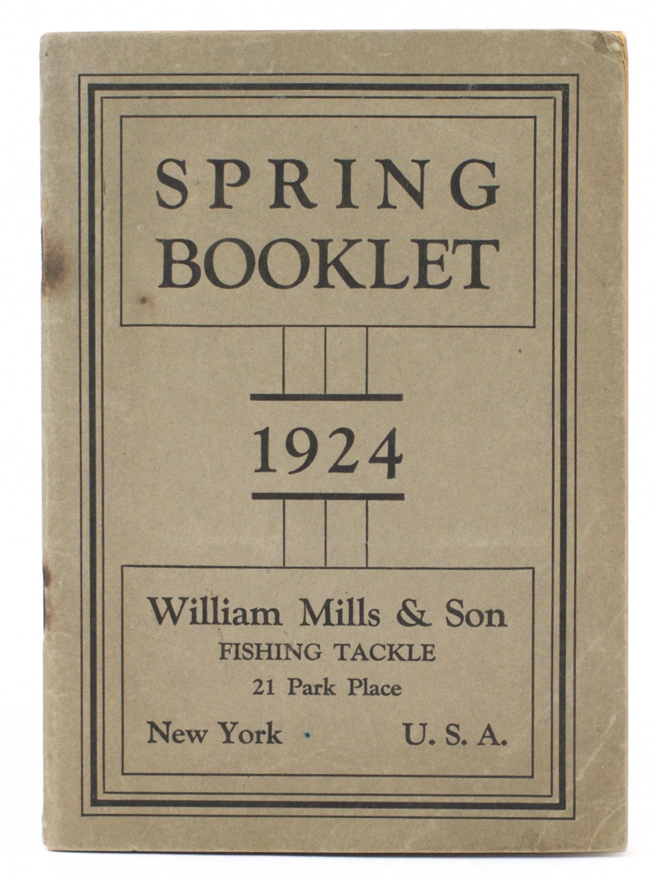 William Mills & Son 1924 Tackle Booklet 