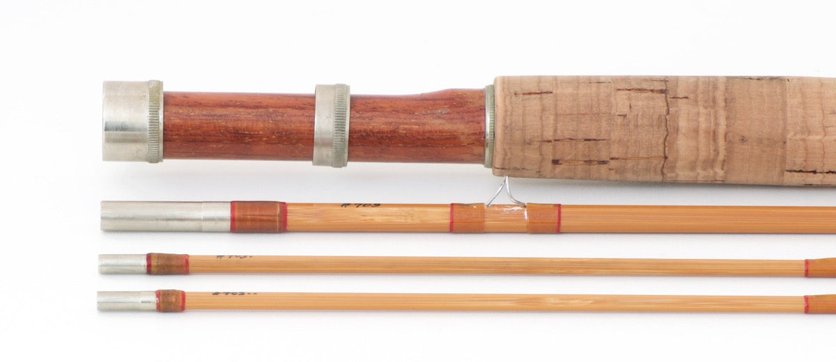 Simroe, Ted -- 7'6 4wt Bamboo Rod - ferrules and tip tops detail