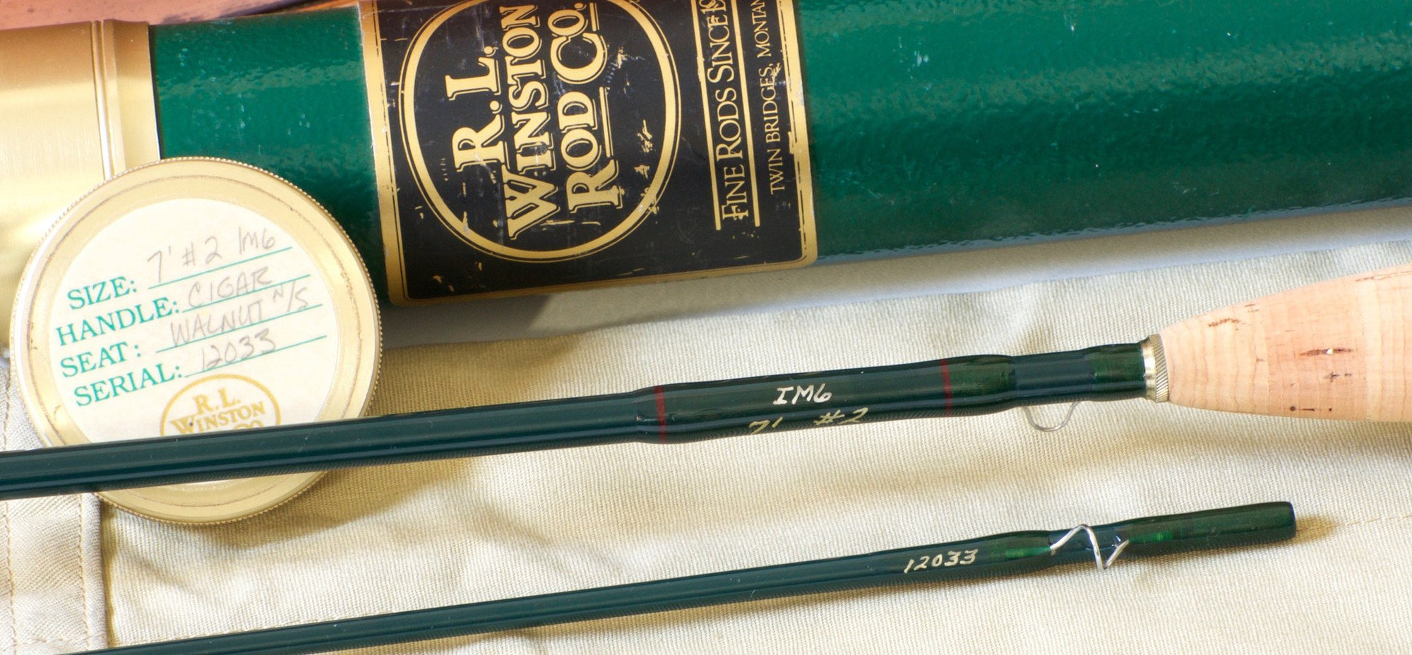 Winston IM6 Graphite Rod 7' 2wt 2pc