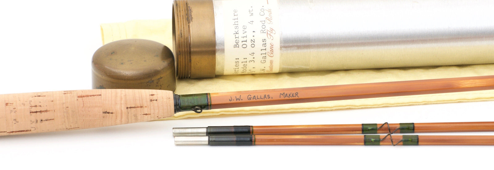 Gallas, John - Berkshire Olive 7'6 4wt Bamboo Rod 