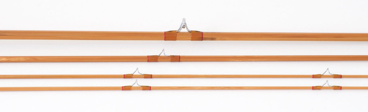 Simroe, Ted -- 7'6 4wt Bamboo Rod - rod sections with wraps and hardware