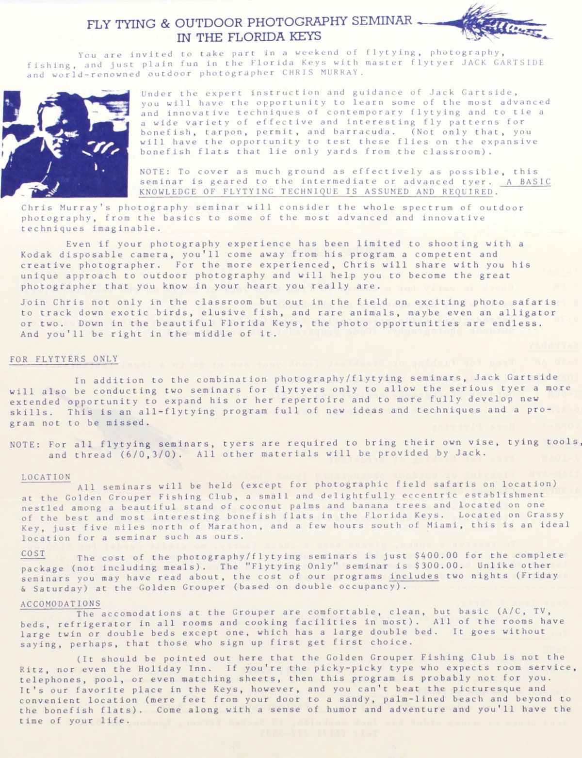 Gartside, Jack - Fly and Ephemera Collection 