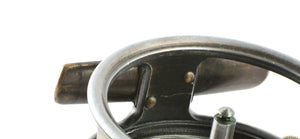 Hardy St. George Fly Reel 3" and spare spool - with leather cases! 