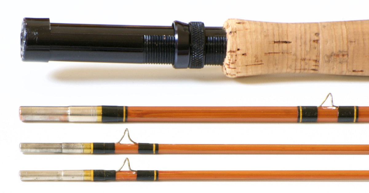 Phillipson Premium Bamboo Rod 8'6 3/2 6wt - rod sections with wraps