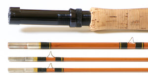 Phillipson Premium Bamboo Rod 8'6 3/2 6wt - rod sections with wraps