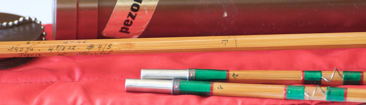 Pezon et Michel Super Parabolic PPP, "St. Louis" Type Dubos Bamboo Rod 8'1 4-5wt 