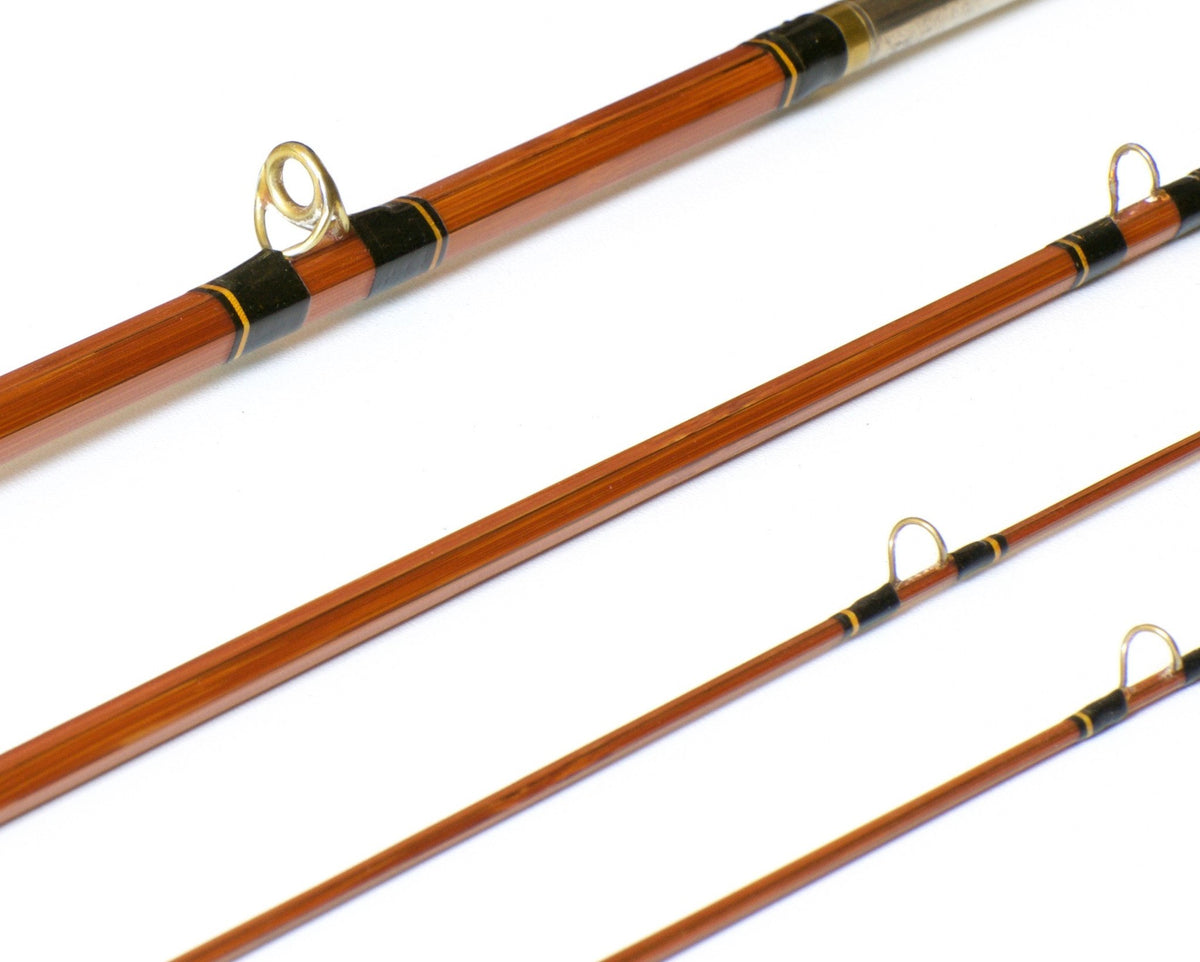 Phillipson Premium Bamboo Rod 8'6 3/2 6wt - rod sections with guides and wraps