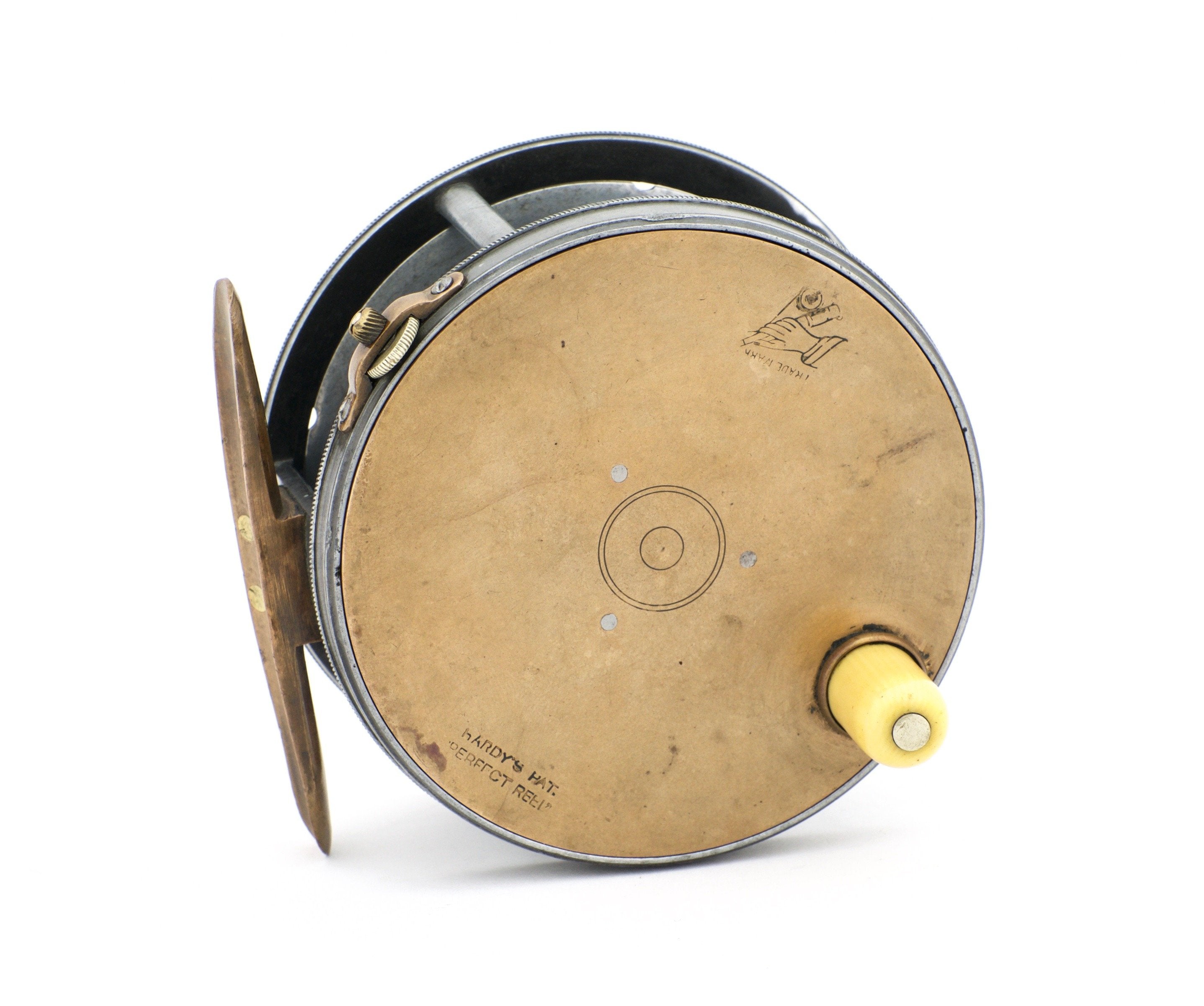 brass fly reel Hardy 1921 Wide Spool Perfect 4" / Left they are printed on single sheets of Cotton Rag Paper Hardy Bros Brass Hercules Fly