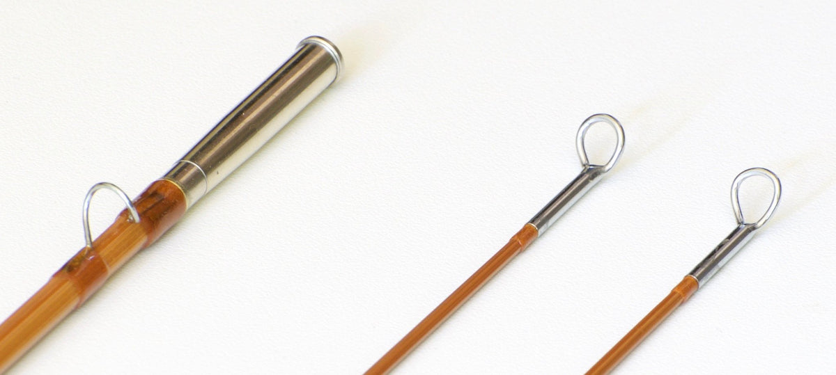 Simroe, Ted -- 7' 4wt Bamboo Rod (New) - rod sections with guides and wraps