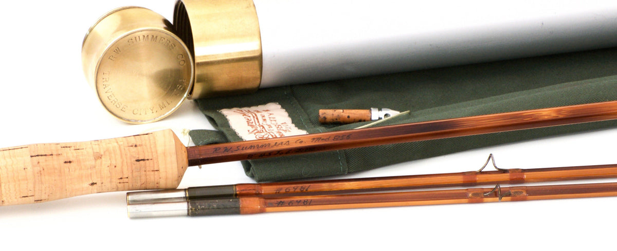 Bob Summers Model 856 Bamboo Rod 8' 2/2 #5/6 - handle grip and reel seat detail