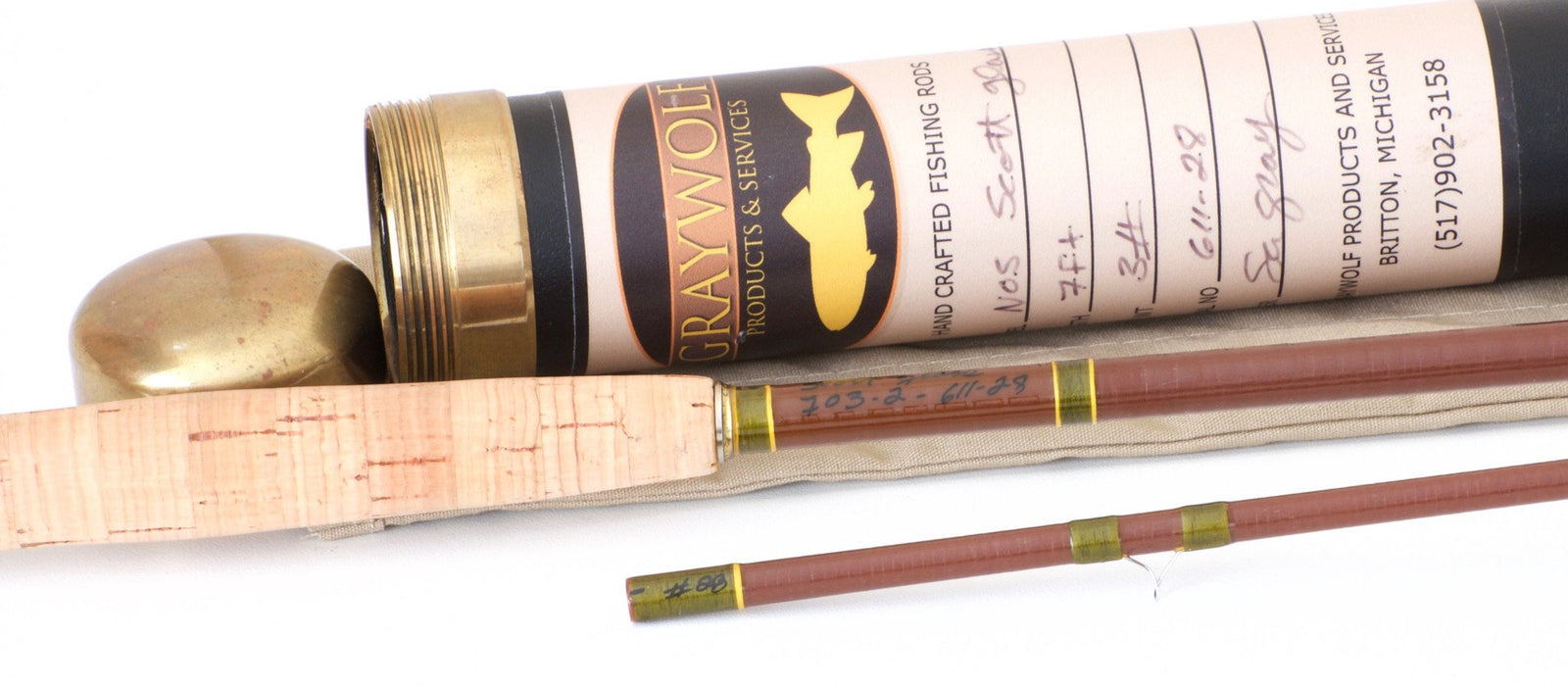 Graywolf / Scott Rod Co.  - 7' 3wt Fiberglass Fly Rod 