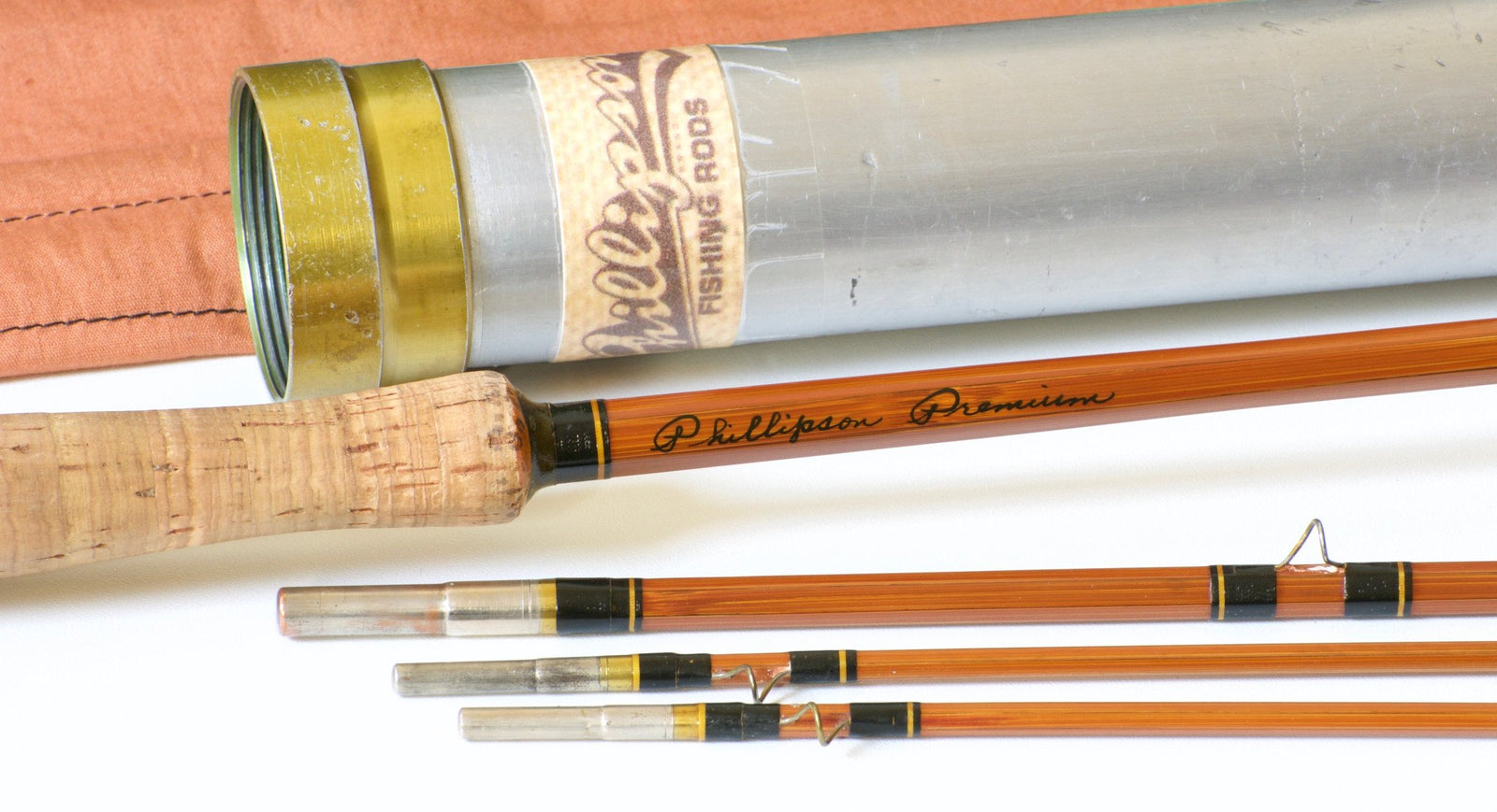 Phillipson Premium Bamboo Rod 8'6 3/2 6wt - handle grip and reel seat detail