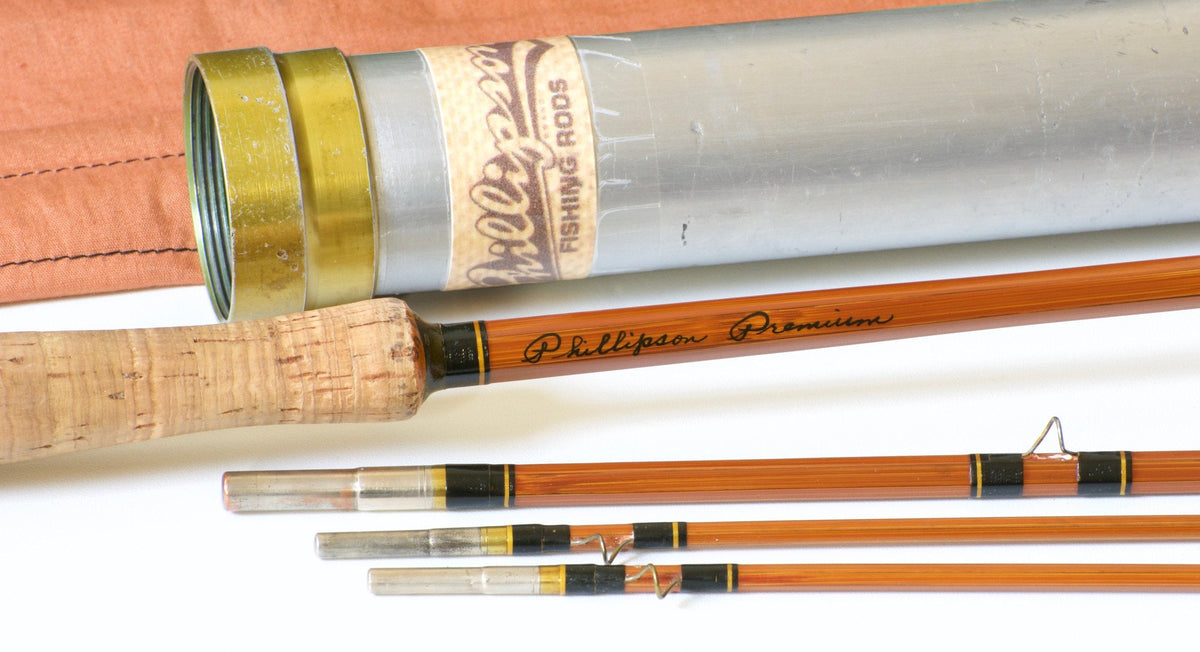 Phillipson Premium Bamboo Rod 8'6 3/2 6wt - handle grip and reel seat detail