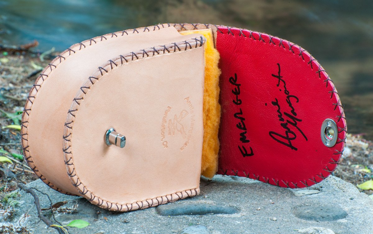 Annie Margarita Leather Reel Case - "Emerger"