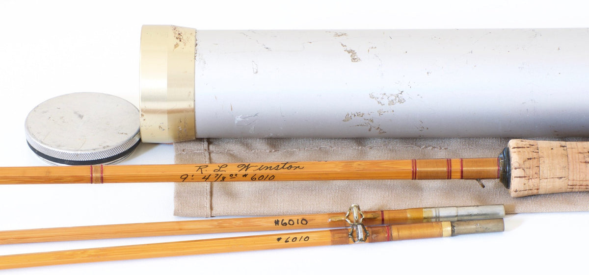 R.L. Winston Bamboo Fly Rod SF-era 9' 2/2 4 7/8 oz. - handle grip and reel seat detail
