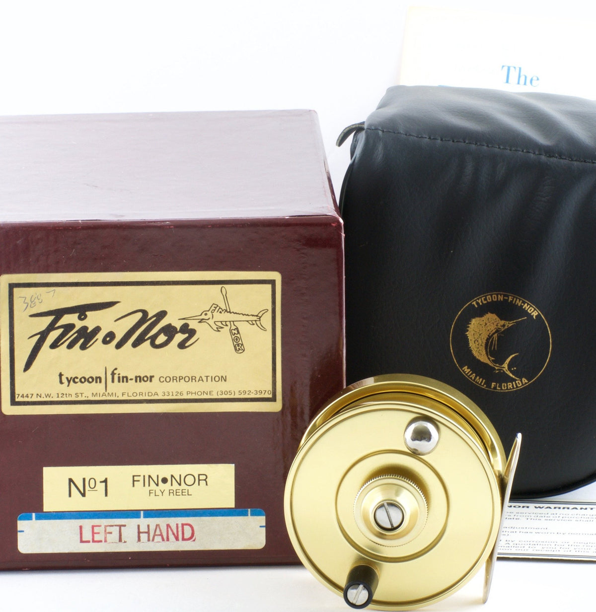 Fin-Nor No. 1 Direct Drive Fly Reel - LHW Mint
