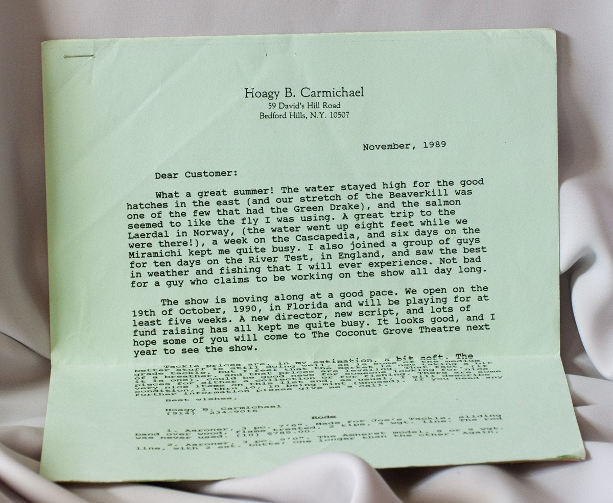 Carmichael, Hoagy - 1989 Tackle Catalog