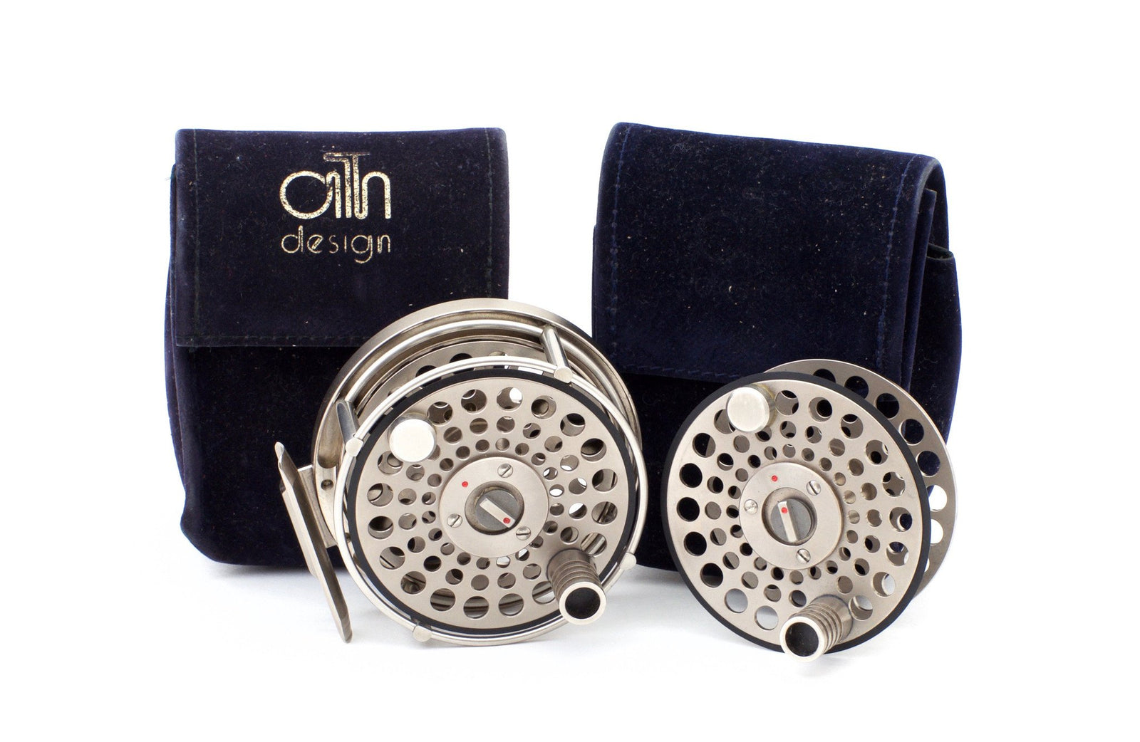 Ari 't Hart S0 Fly Reel and Spare Spool - Nickel Plated
