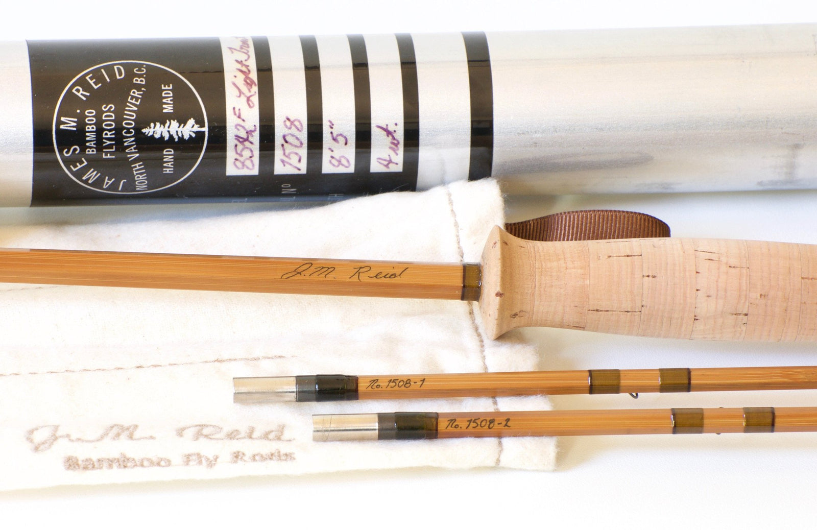 Reid, James - 8'5 4wt Hollowbuilt Bamboo Rod 