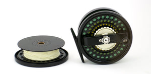 Billy Pate Salmon Fly Reel and Spare Spool - All Black