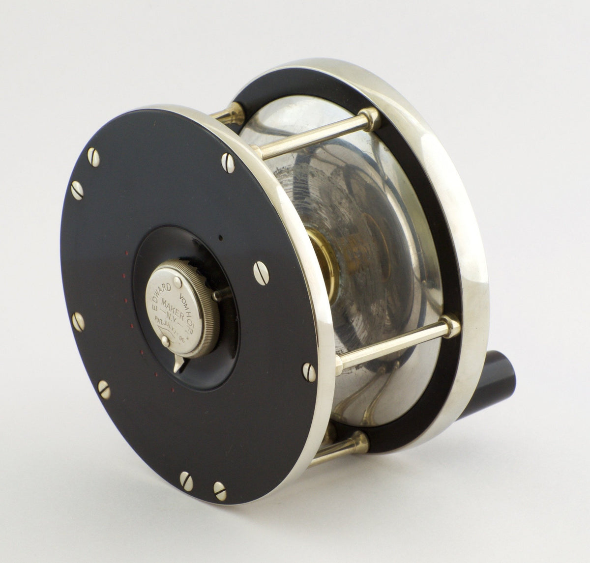 Edward Vom Hofe Model 423 Restigouche 6/0 Fly Reel with Leather Case - LHW