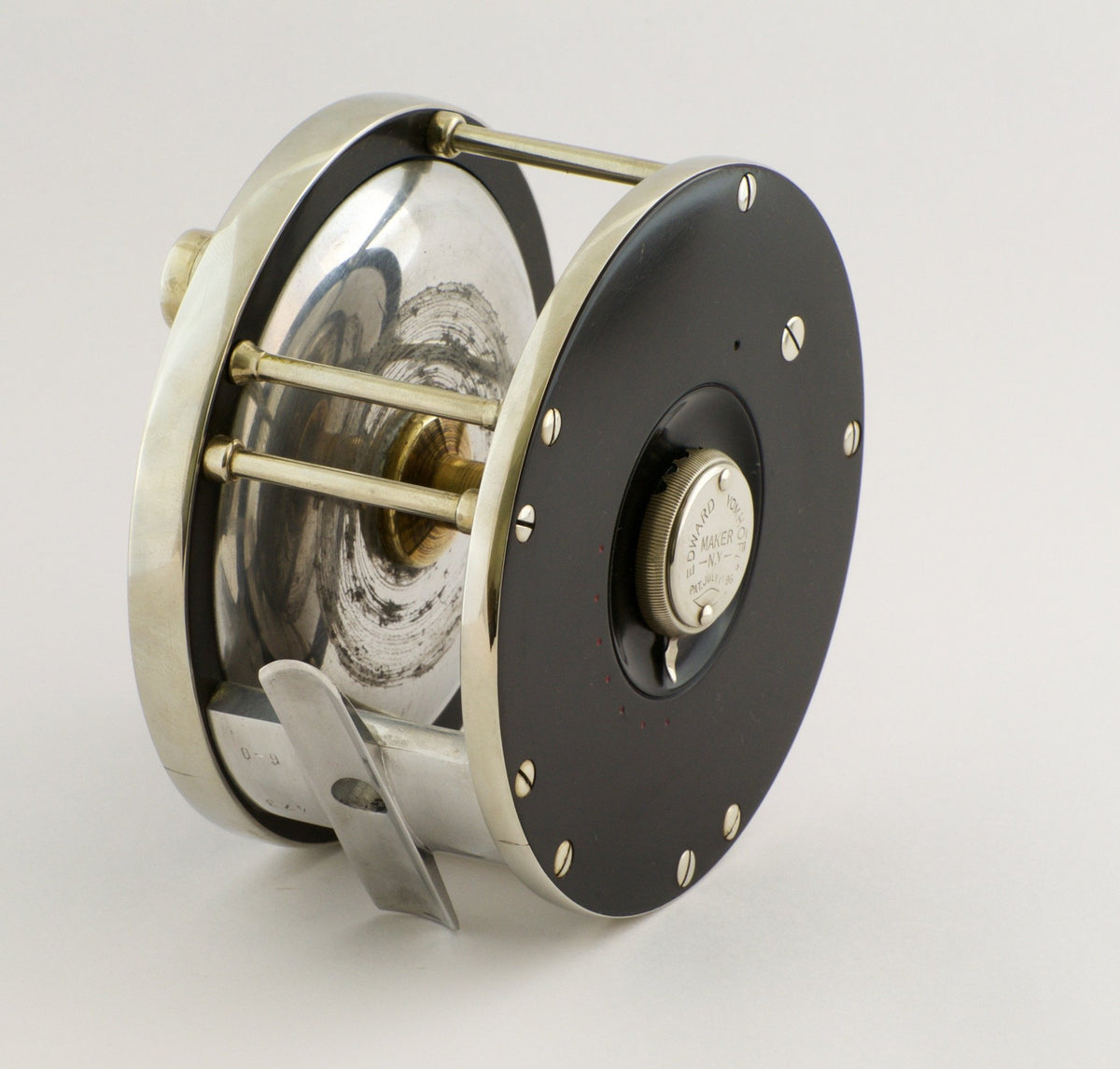 Edward Vom Hofe Model 423 Restigouche 6/0 Fly Reel with Leather Case - LHW