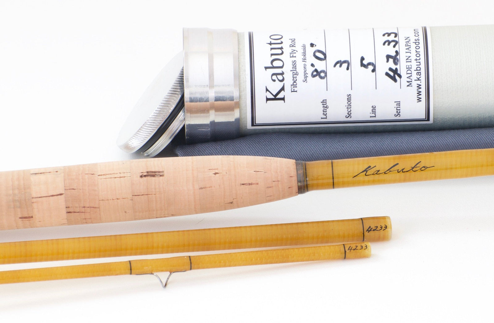 Kabuto 8' 5wt Fiberglass Rod 