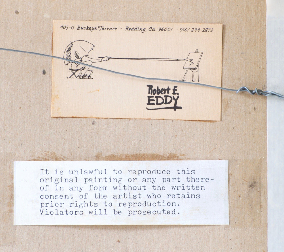 Eddy, Bob -- "Van Luven Orange" Watercolor