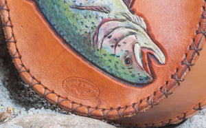 Annie Margarita Leather Reel Case - "Double Flip"